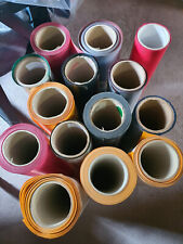 SISER  E ALTRO termovinile termoadesivo 14 rotoli  222 METRI VARI COLORI