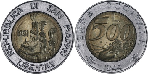 San marino 500 lire - san,