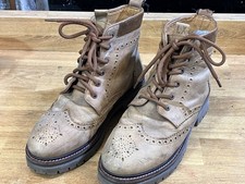 Stivaletti larghi Lanx donna Langho in pelle marrone taglia UK 8 EU 42