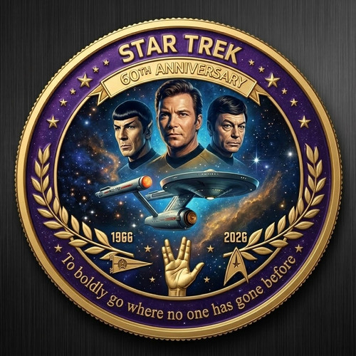 Moneta commemorativa star - commemorativa,