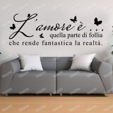 Adesivo Murale Frase AMORE