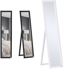 HOMCOM Specchio Moderno con Supporto Richiudibile in MDF e Vetro