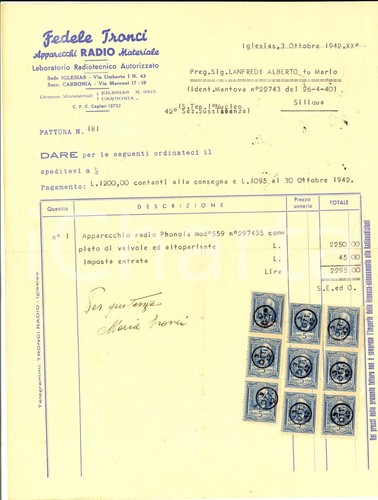 1942 iglesias fedele tronci - 1942,