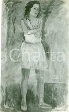 1933 MILANO Pittore Cesare MONTI La ballerina *Fotografia coeva del quadro