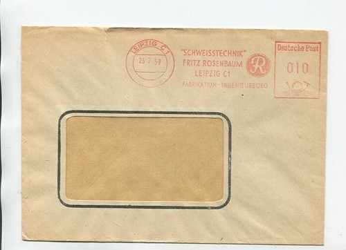 Ddr lettera timbro libero - lettera,