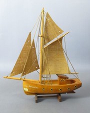Barca a vela legno e juta