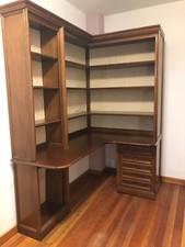  Libreria Legno Noce Nazionale Elegante Originale "Nova Serenissima"