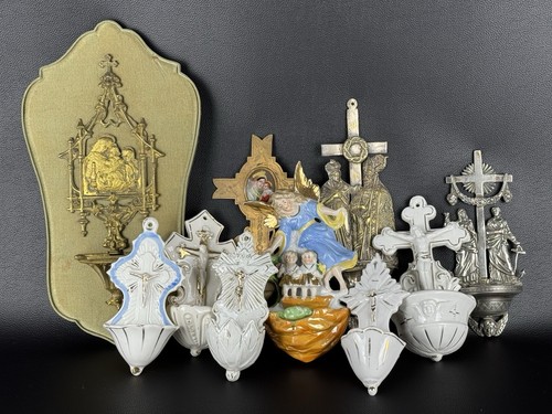 Lotto antiche acquasantiere - 10,