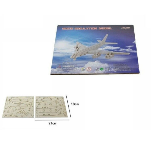 Puzzle legno aereo - 3d,