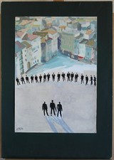 ERCOLE BRINI  - BOZZETTO CINEMATOGRAFICO - ORIGINAL CINEMA ART