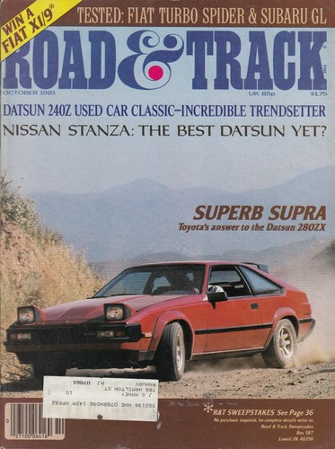 Road track october 1981 - &, –