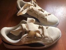 PUMA Basket Sneakers Donna Scarpe Sportive Taglia 38,5 Beige Blue