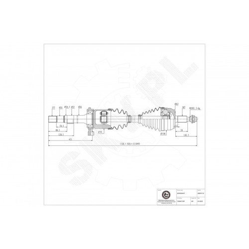 Albero trasmissione per vw - albero, di