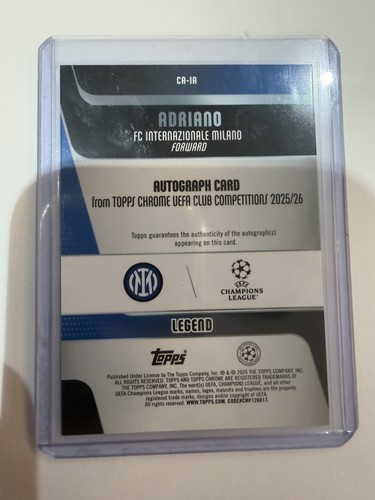 Adriano auto viola topps - adriano,