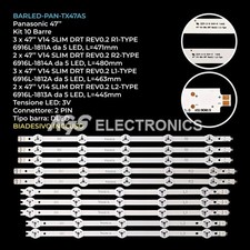 KIT 10 BARRE STRIP LED TV