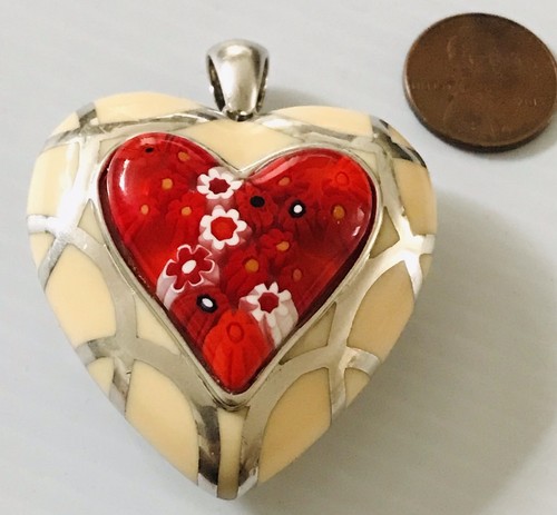 Ciondolo charm cuore argento - charm,