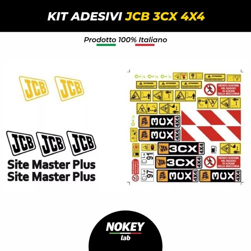 Kit adesivi decalcomanie jcb - decalcomanie,
