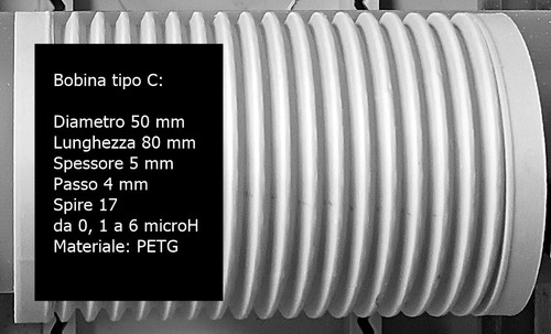 Bobina stampata per antenna - 3d,