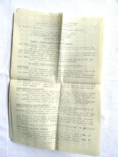 Documenti militari fascismo - militari,
