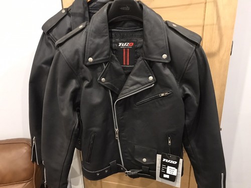 Giacca pelle moto - da, tuzo