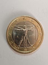 Uomo Vitruviano 1 Euro Italia 2019 2020 2021 2022 Poco CIRCOLATA Rara 