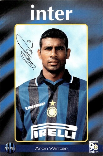 Cartolina calciatori inter - cartolina,