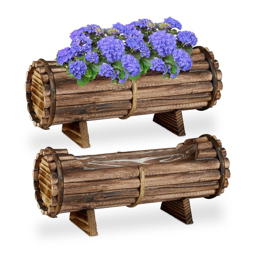 Relaxdays fioriere legno - in,