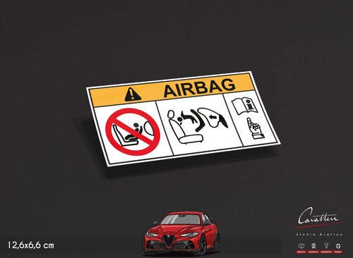 Adesivo airbag gruppo fiat fca - adesivo,