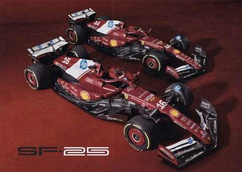 Cartolina scuderia ferrari - ferrari, f1