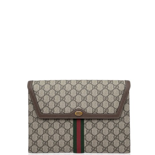 Gucci clutch brown monogram - gg,