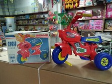 TRICICLO ANNI 90 VINTAGE A PEDALI ROSSO BIEMME CROSS  BAMBINO 1-3 ANNI 