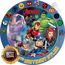 Avengers cake topper foglio - topper,
