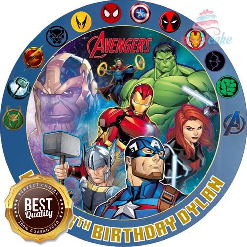 Avengers cake topper foglio - avengers, |