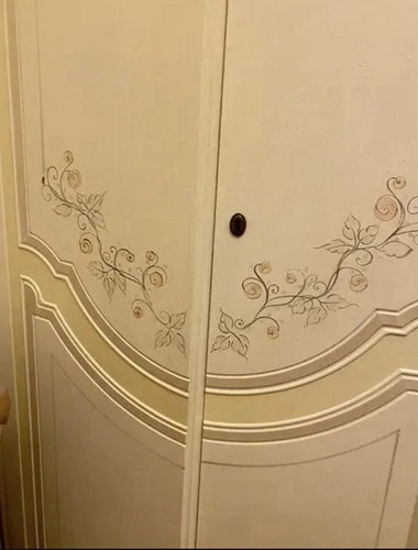 Armadio ante bianco beige - 6, bianco/beige