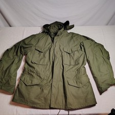 US Army M-65 Field Jacket Uomo Lg Freddo Vintage anni 90 Verde Oliva