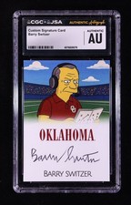 Barry Switzer Firmato