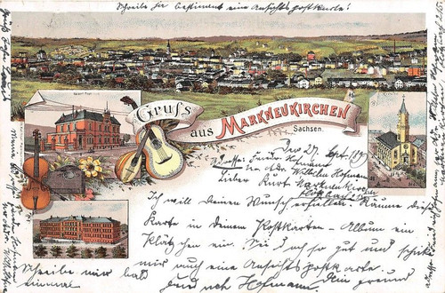 Saluti markneukirchen - ak,