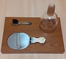 Set Tartufi:  Base Legno Massello, Lama regolabile, Campana Vetro, Spazzolino