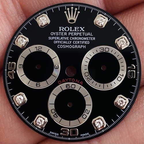 Quadrante diamante nero rolex - nero,