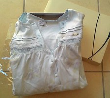 CAMICIA DA NOTTE DONNA ALLATTAMENTO XXL tg48 Premaman ospedale Parto invernale 