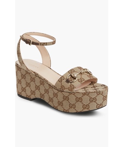 Sandali gucci horsebit logo - gucci, gg
