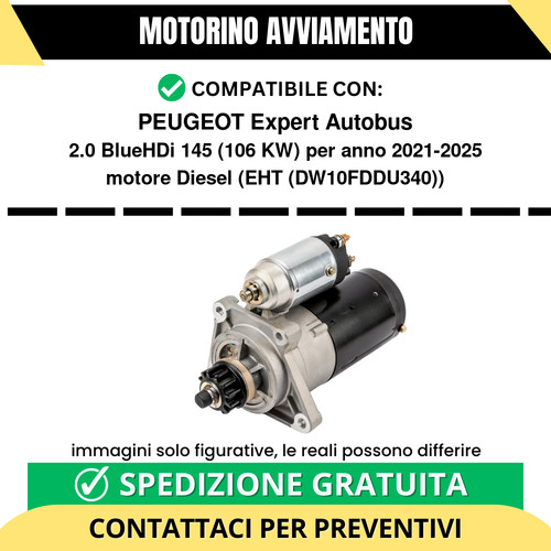 Motorino avviamento peugeot - avviamento,