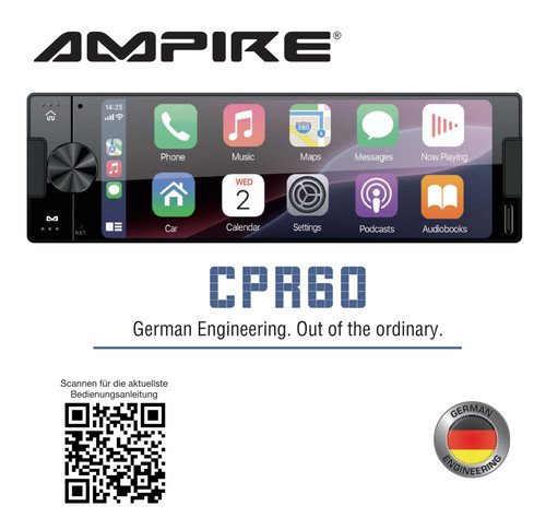 Ampire cpr60 smartphone - ampire, 1-din