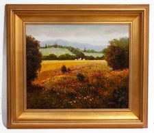 Untitled Landscape Framed Oil