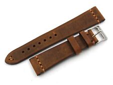 Cinturino Vera Pelle Vintage Marrone Varie Misure Accessori Orologi Alta Qualità