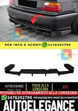 E36 M3 MAX Style Splitter Diffusore Posteriore Nero Opaco Vuoto Plastica 1990