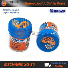Stagno liquido MECHANIC XG-50 - pasta saldante Sn/Pb 63/37 tool rework BGA SMD