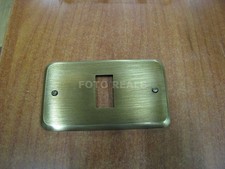 MANDELLI 856/1BR PLACCA PLACCHETTA INTERRUTTORE 1 MODULO OTTONE MAGIC NUOVA