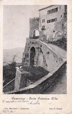 32-100) CARTOLINA CAMERINO PORTA CATERINA CIBO VIAGGIATA BRISIGHELLA RAVENNA