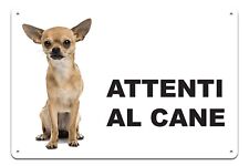 Cartello Attenti al Cane in Alluminio 3 mm Composito(15 cm x 20 cm) CHIHUAHUA1